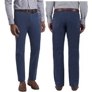 Peter Millar Crown Vintage Canvas 5 Pocket Dress Pants Slate Navy Blue 33x30